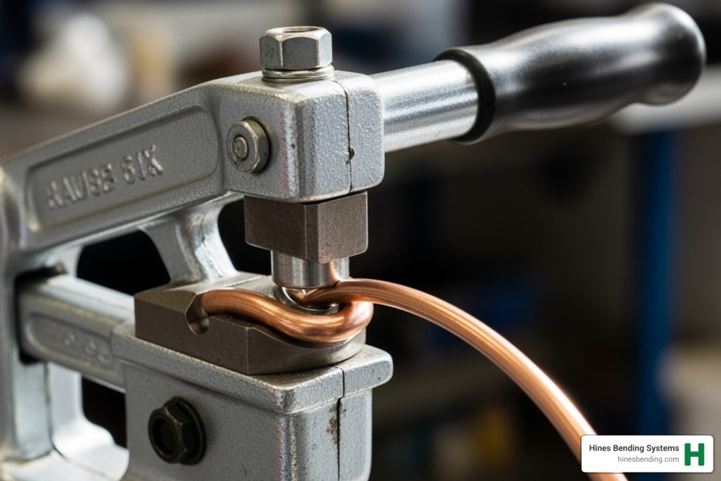 copper brake pipe bender