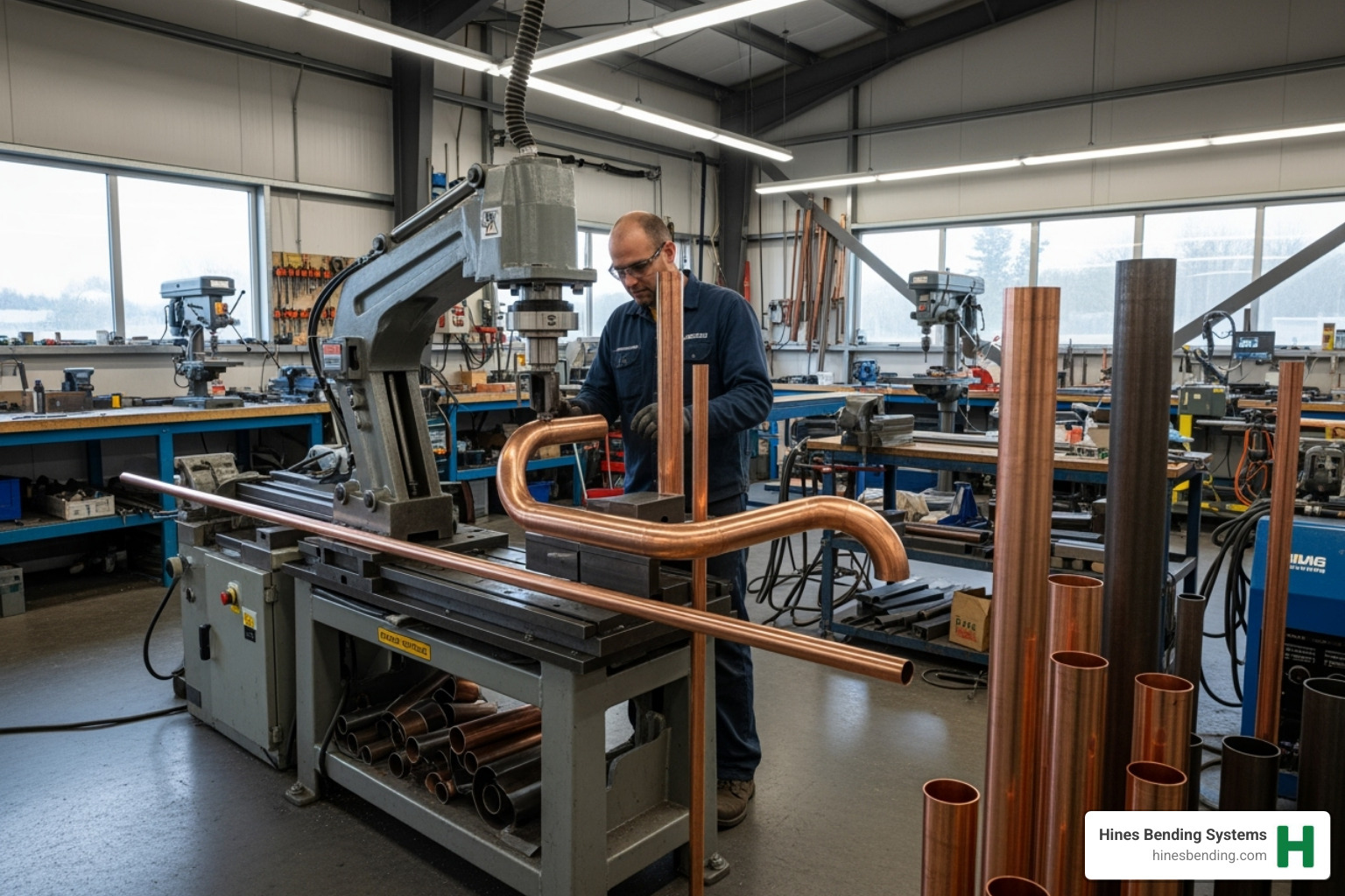how to bend copper pipe with a bending machine